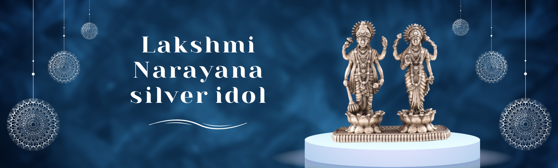 925 Silver Lakshmi Narayana Idol – Divine Prosperity & Protection – P S ...