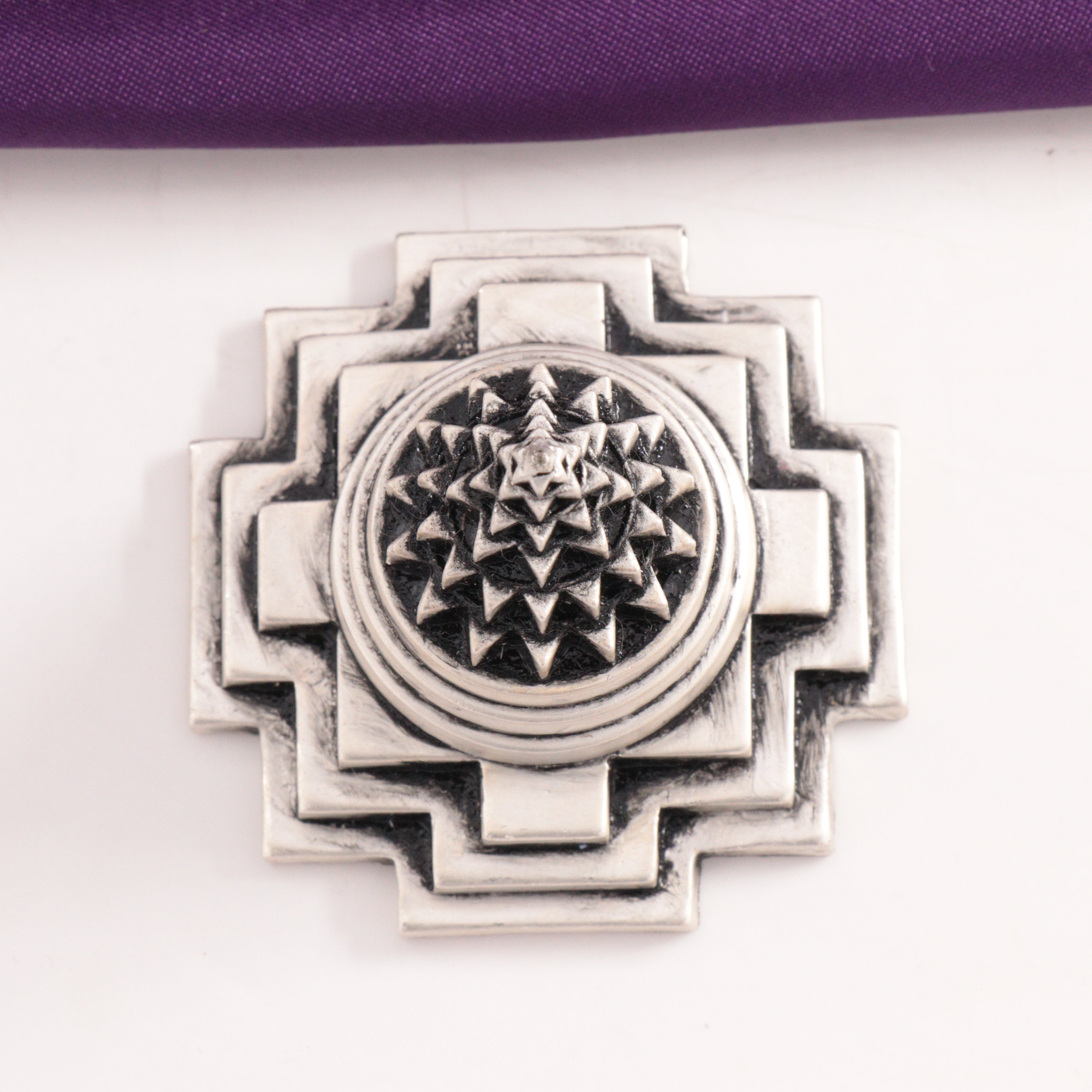 925 Silver 3D Sri Yantra Articles Idols AI-1383