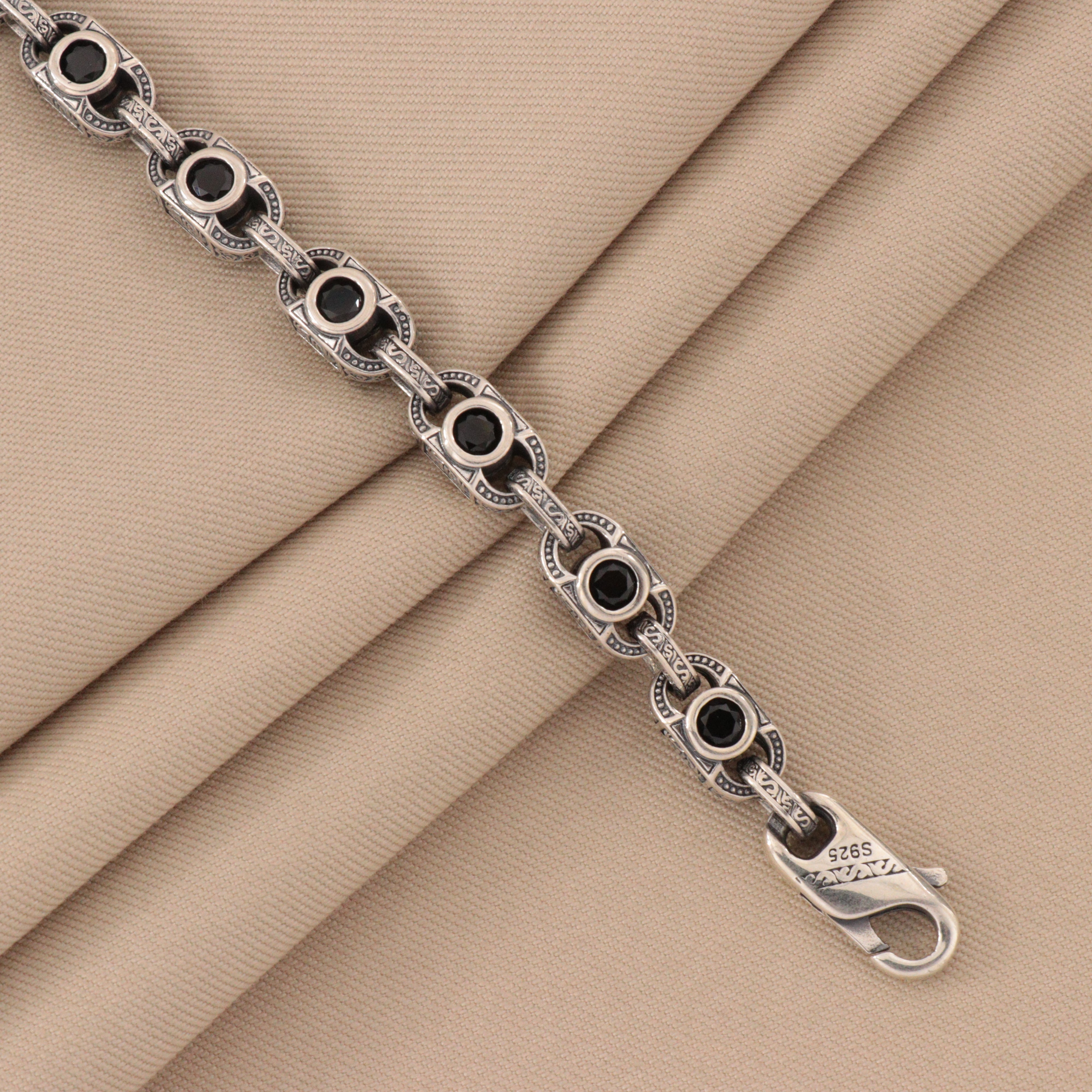 925 Silver Manajith Men Bracelet MB-297