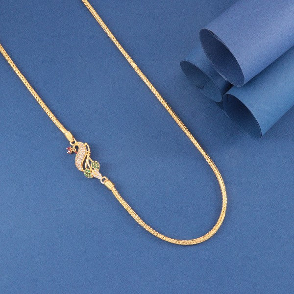 925 Silver Peacock Women Mogappu-Chain WMC-93