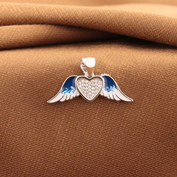 925 Silver Women Flying Heart Pendant Women Pendant WP-77