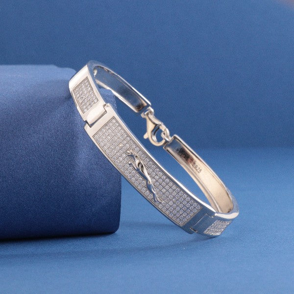 925 Silver Tiger Men Kada MKD-257