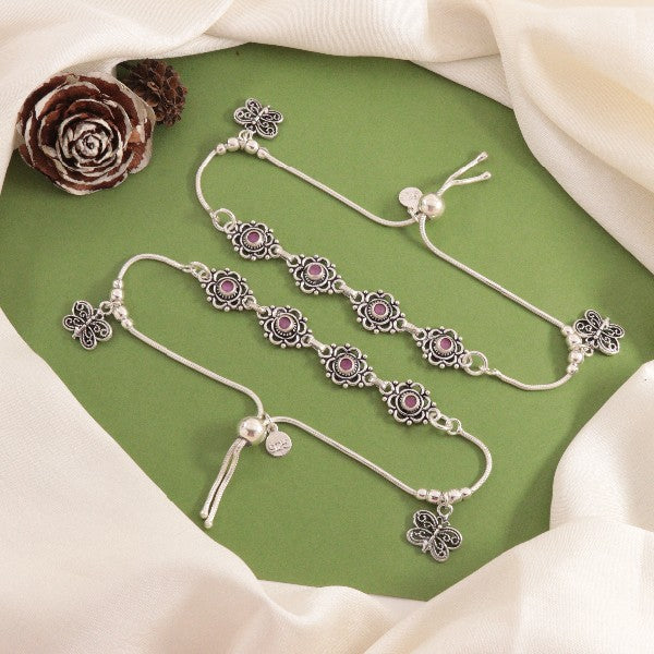 Simple Payal Silver Anklets New Designs 925 Silver Bhairavi