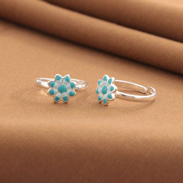 925 Silver Haimavati Women Toe-Rings TE-341