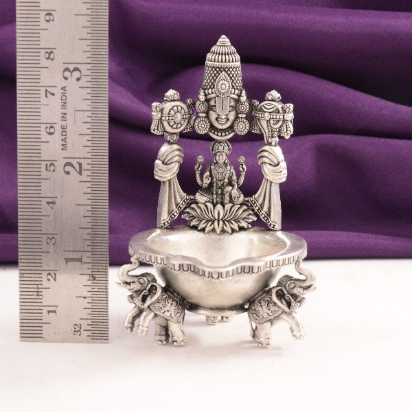 925 Silver 2D Balaji Mahalakshmi Articles Deepam AD-60