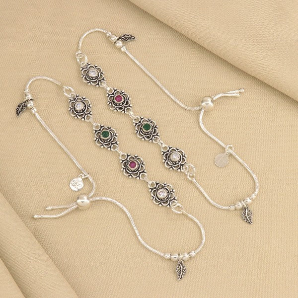 925 Silver Chanda Women Anklets ANK-187