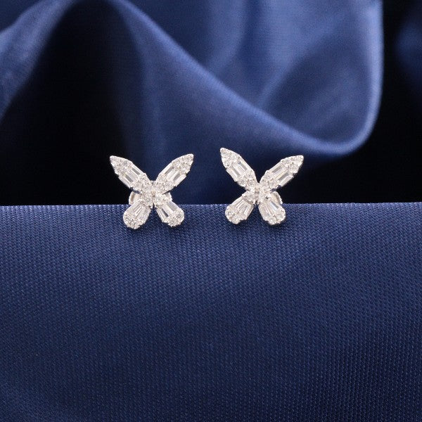 925 Silver Butterfly Women Studs STD-332