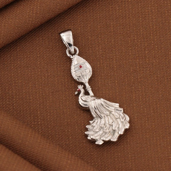 925 Silver Vel and Peacock God Pendant GP-318