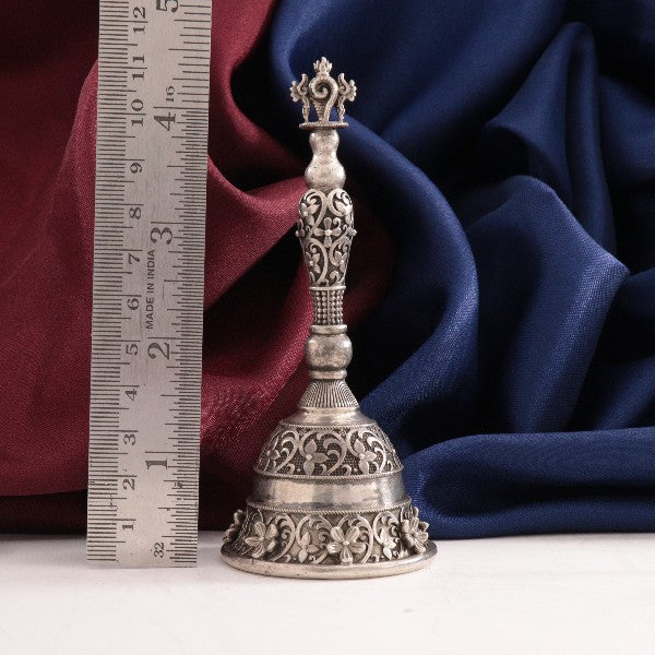 925 Silver 3D Antique Bell Articles Idols AI-1389