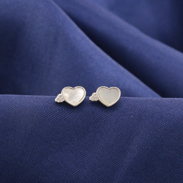 925 Silver Heart Kids Studs KS-210