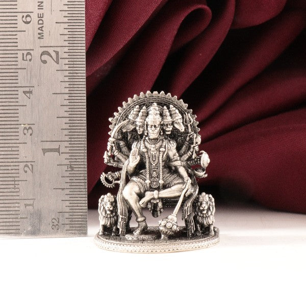 925 Silver 3D Panch Mukhi Hanuman Articles Idols AI-1437