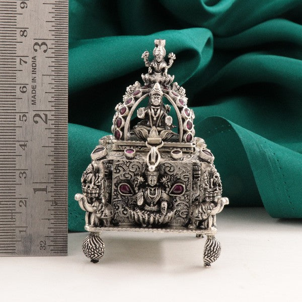 925 Silver 3D Lakshmi Kumkum Box Articles Idols AI-1488