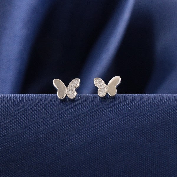 925 Silver Butterfly Kids Studs KS-264