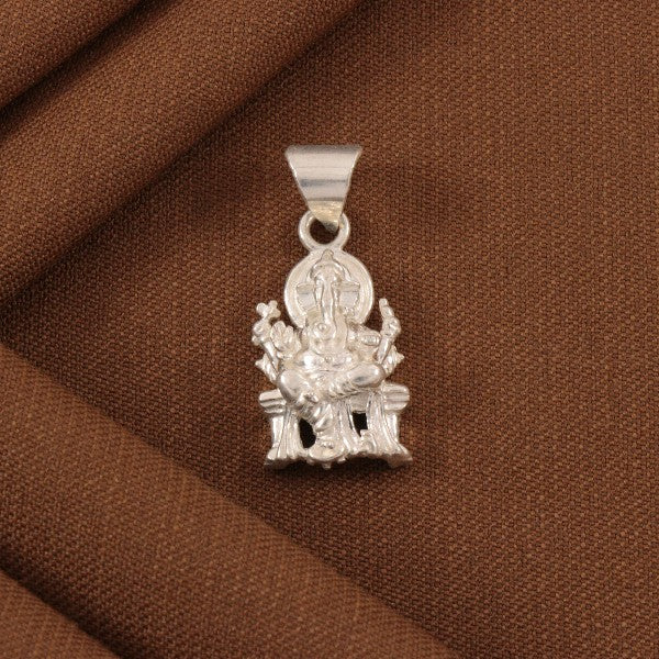 925 Silver Ganesha God Pendant GP-248