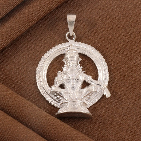 925 Silver Ayyappa Swamy God Pendant GP-297