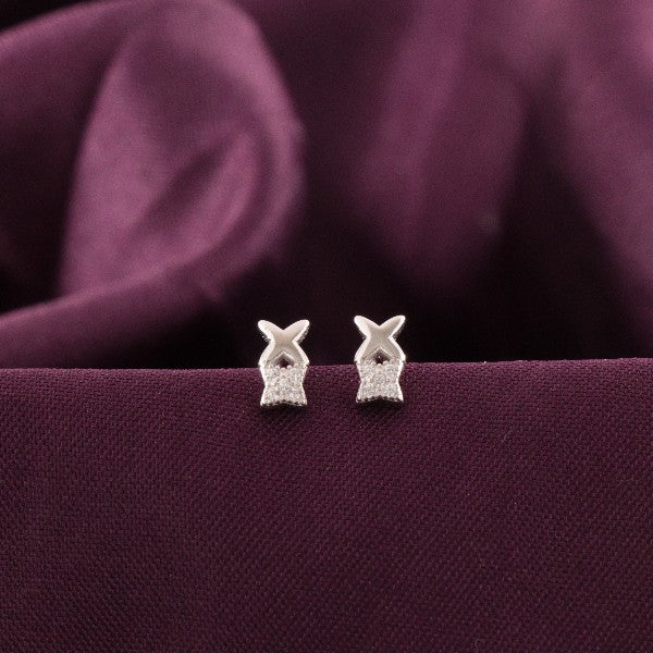 925 Silver Sparkle Star Kids Studs KS-188