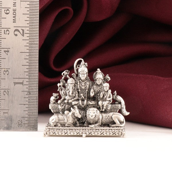 925 Silver 3D Shiv Parivar Articles Idols AI-1436
