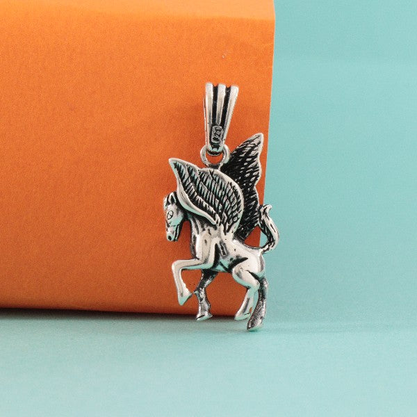 925 Silver Pegasus Flying Horse Men Pendant MP-81