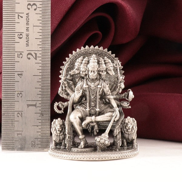 925 Silver 3D Panch Mukhi Hanuman Articles Idols AI-1435