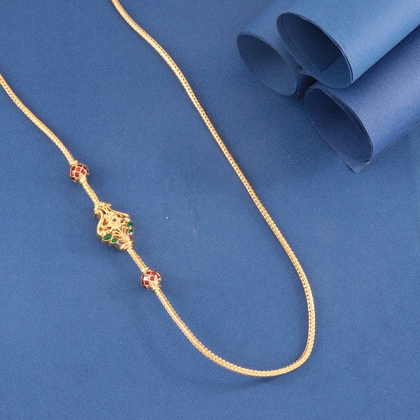 925 Silver Flower Women Mogappu-Chain WMC-88