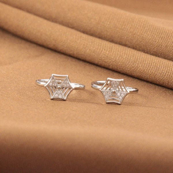 925 Silver Vasundhara Women Toe-Rings TE-322