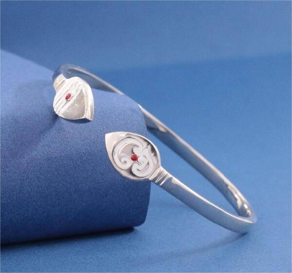 925 Silver Om and Vel Men Kada MKD-250