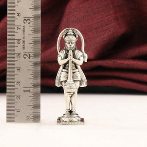 925 silver 3D Hanuman idol AI-1052, 60g, 7cm tall, ruler for scale