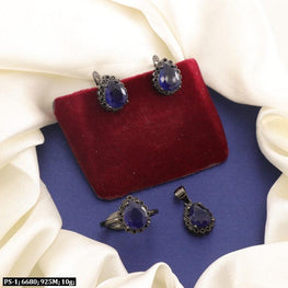 925 Silver Shukla Women Pendant sets PS-1 - P S Jewellery