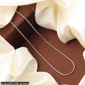 Elegant 925 silver Karuka women chain LC-66 with 46cms length and 7g weight, perfect for adding a touch of sophistication.