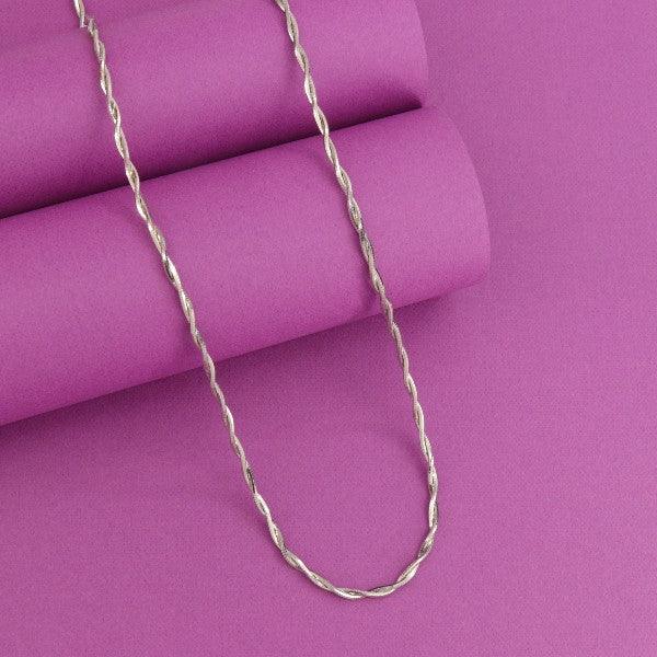 925 Silver Deepta Women Chain LC-153, 47.5cm, 9g necklace with 925 purity, displayed on a purple background