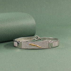 925 Silver Mahir Men Kada MKD-167, 20g, openable with a sleek design and 925 purity, perfect for a stylish and sophisticated look.