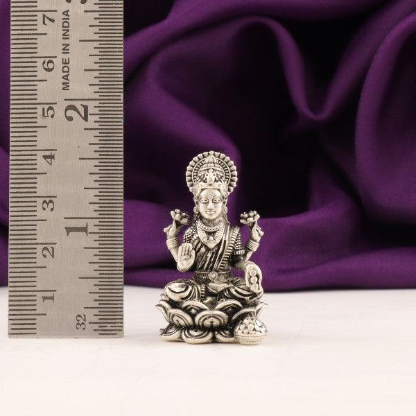 925 silver 3D Mahalakshmi idol weighing 39g and 4cm tall, shown next to a ruler for size comparison.