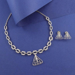 925 Silver Eshita Women Necklace NK-188 - P S Jewellery