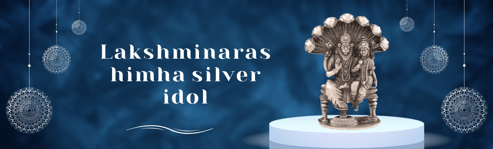 925 Silver Lakshmi Narasimha Idol – Protection & Prosperity – P S Jewellery