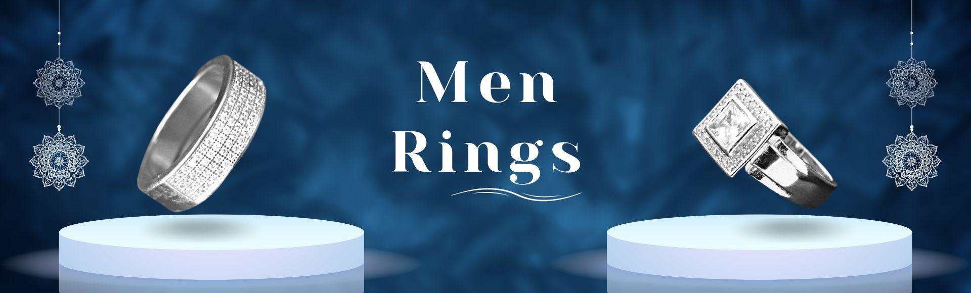 Men's 925 Silver Rings Collection – P S Jewellery