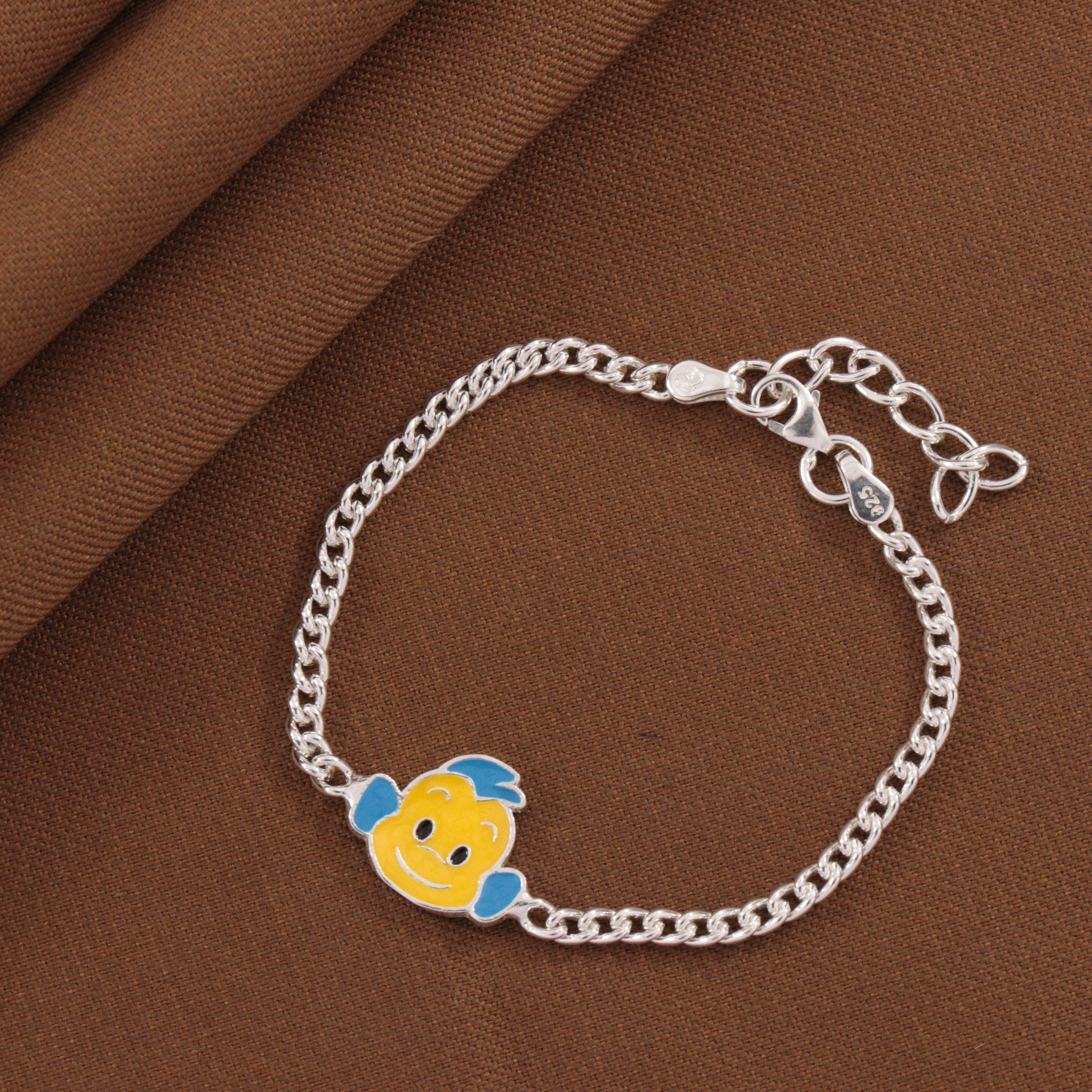 925 Silver Monkey Kids Bracelet KB-243