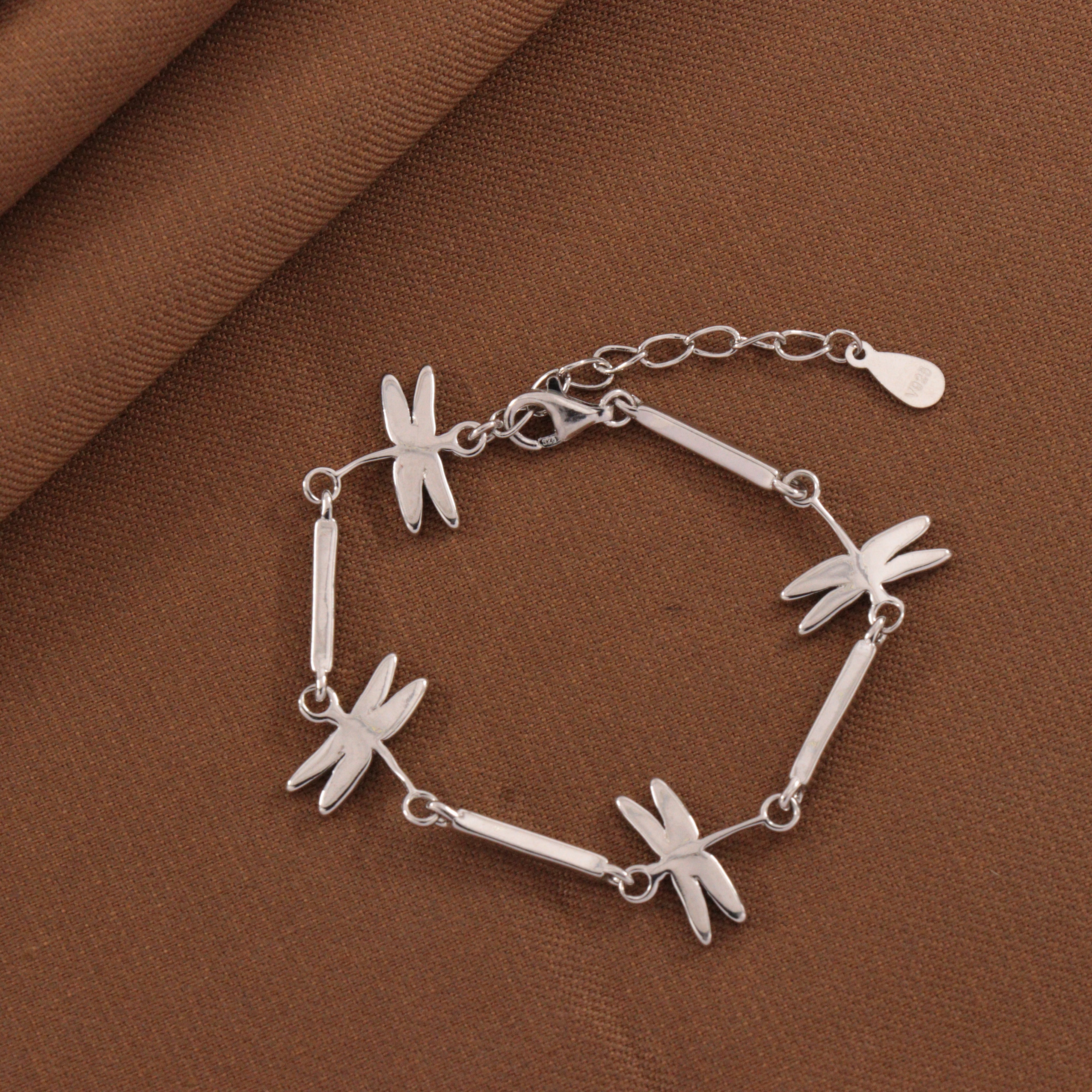 925 Silver Dragonfly Kids Bracelet KB-251