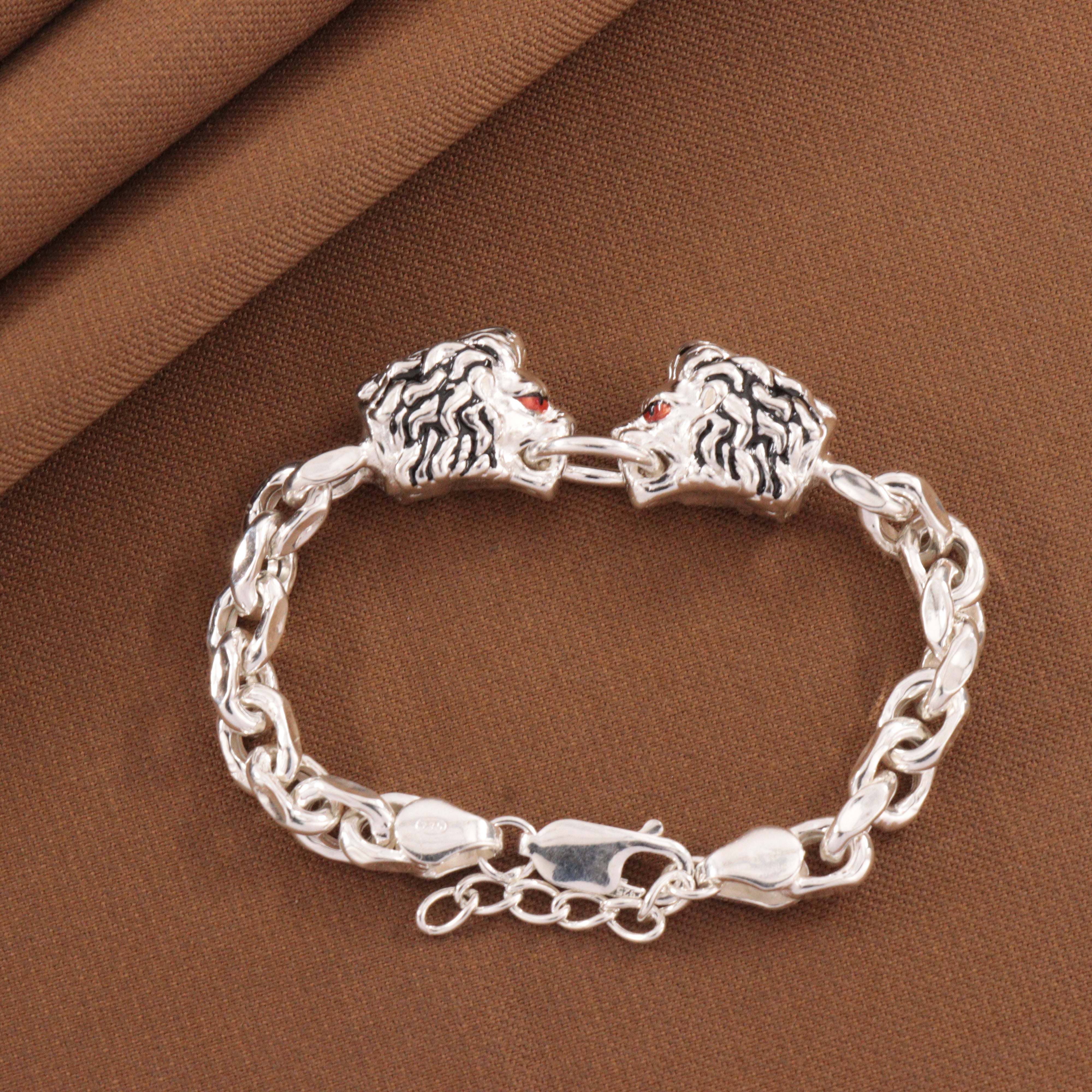 925 Silver Lion Kids Bracelet KB-239