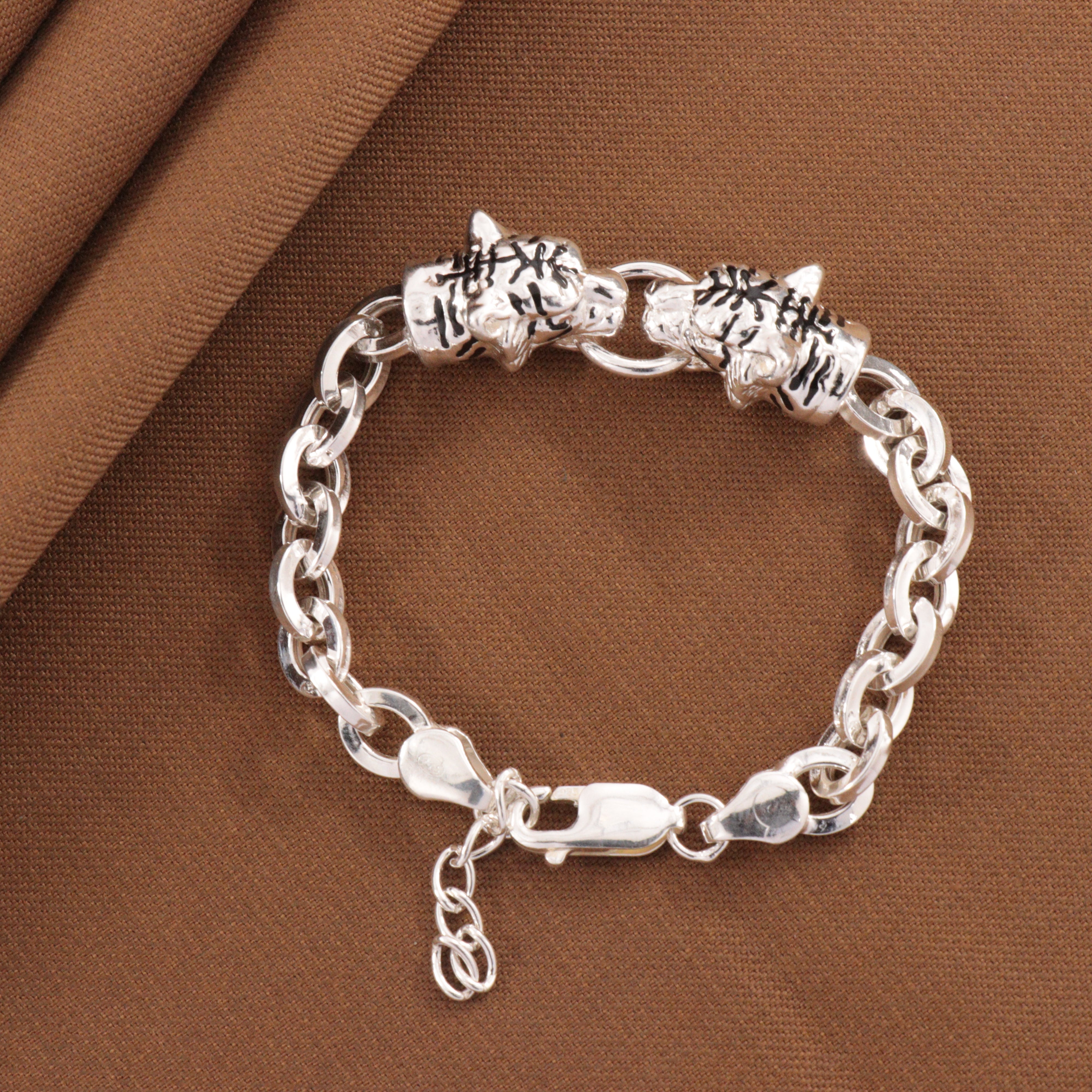 925 Silver Tiger Kids Bracelet KB-241