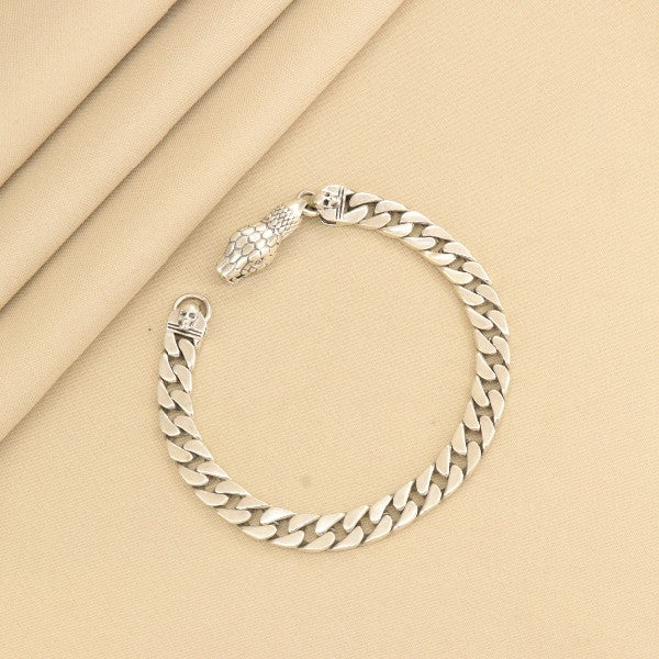 925 Silver Snake Men Bracelet MB-275