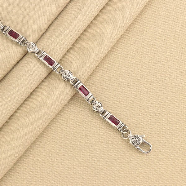 925 Silver Moti Men Bracelet MB-257