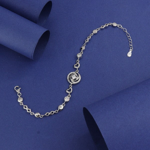 925 silver Shivangi women bracelet LBR-355, 21 cm in length, 7g weight, crafted in 925 purity silver.