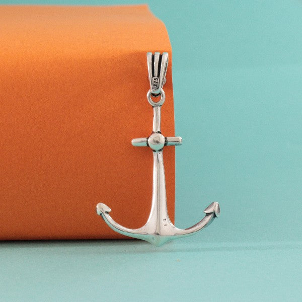 925 Silver Anchor Men Pendant MP-86