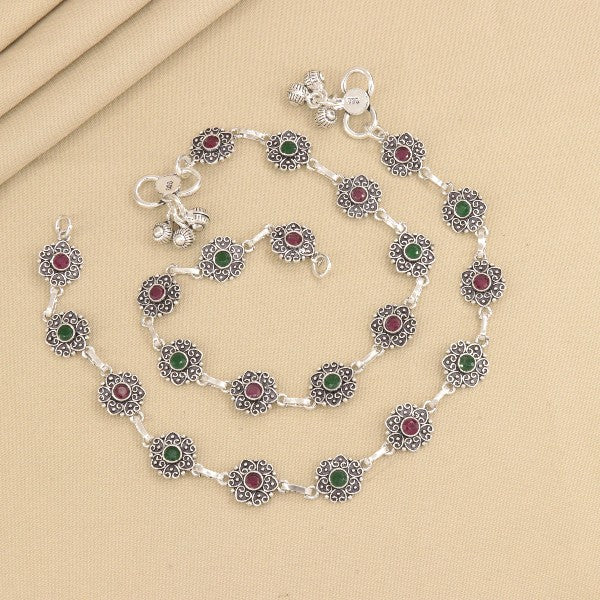 925 Silver Veena Women Anklets ANK-200