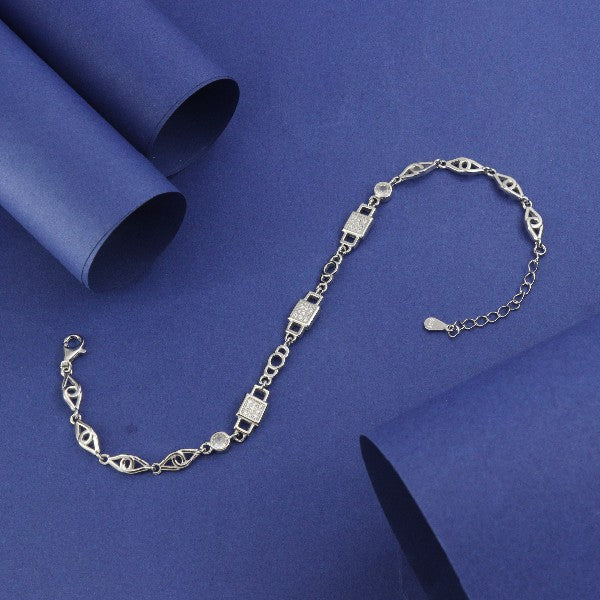 925 silver Nalina women bracelet LBR-364, 6g, 21cm length. Elegant, high-purity silver jewelry for women.