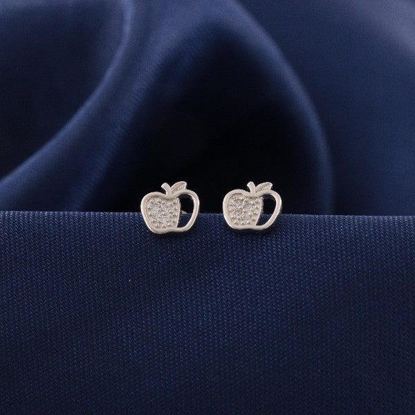 925 Silver Apple Kids Studs KS-265