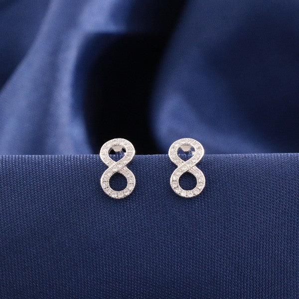 925 Silver Infinity Women Studs STD-335