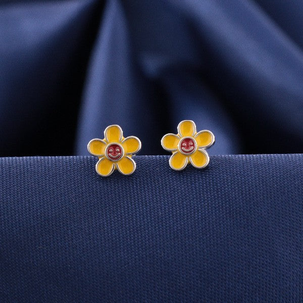 925 Silver Flower Kids Studs KS-291