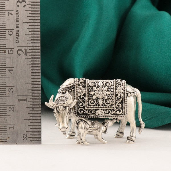 925 Silver 3D Cow and Calf Articles Idols AI-1504