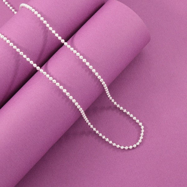 925 silver Harshita women chain LC-213, 51cm length, 10g weight, showcased on a purple background.